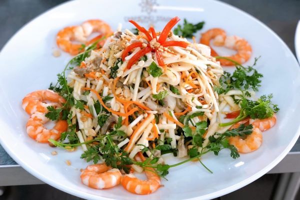 Cách làm Gỏi Củ Hủ Dừa Tôm Thịt ngon 