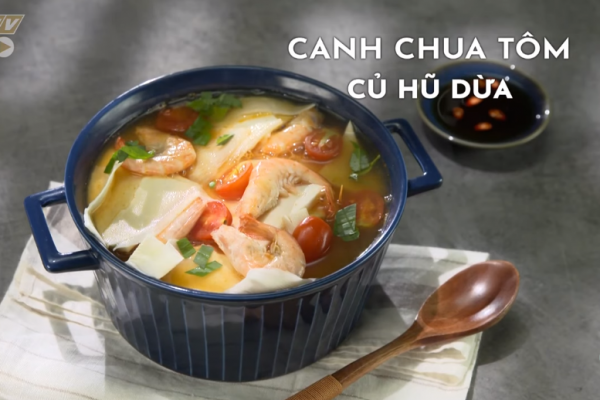 Cách làm CANH CHUA CỦ HỦ DỪA TÔM ĐẤT đậm đà