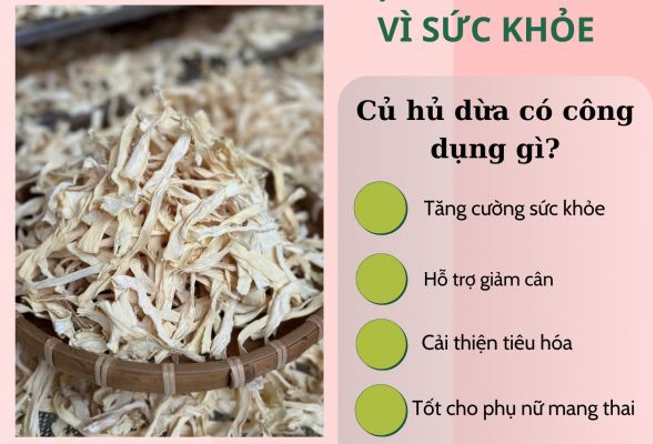CỦ HỦ DỪA SẤY KHÔ