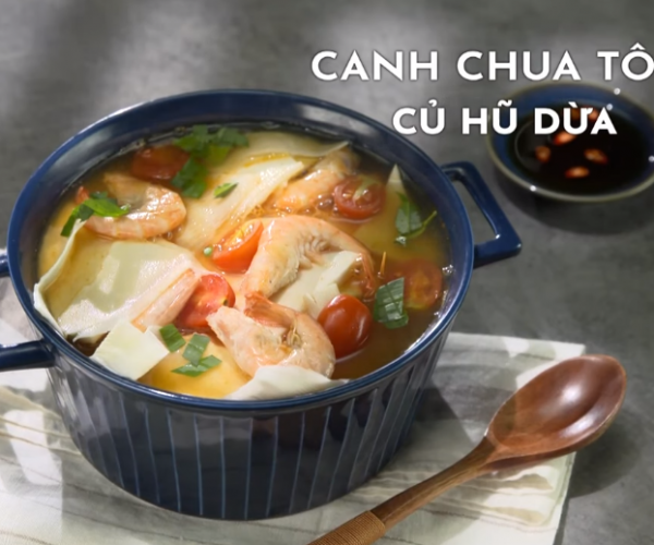 Cách làm CANH CHUA CỦ HỦ DỪA TÔM ĐẤT đậm đà
