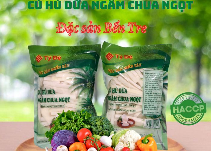 Thông tin giới thiệu sản phẩm củ hủ dừa đóng gói Chí Tâm