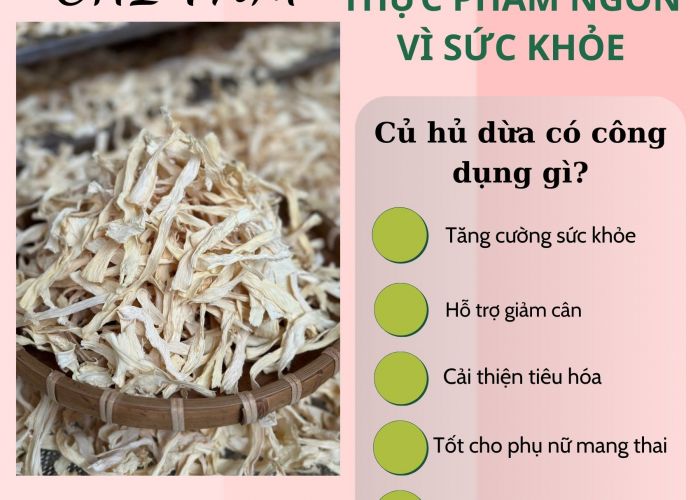 CỦ HỦ DỪA SẤY KHÔ