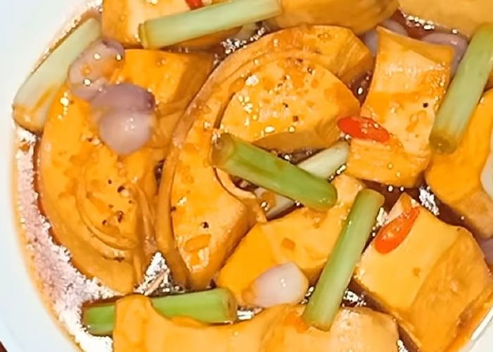 củ hủ dừa kho rệu